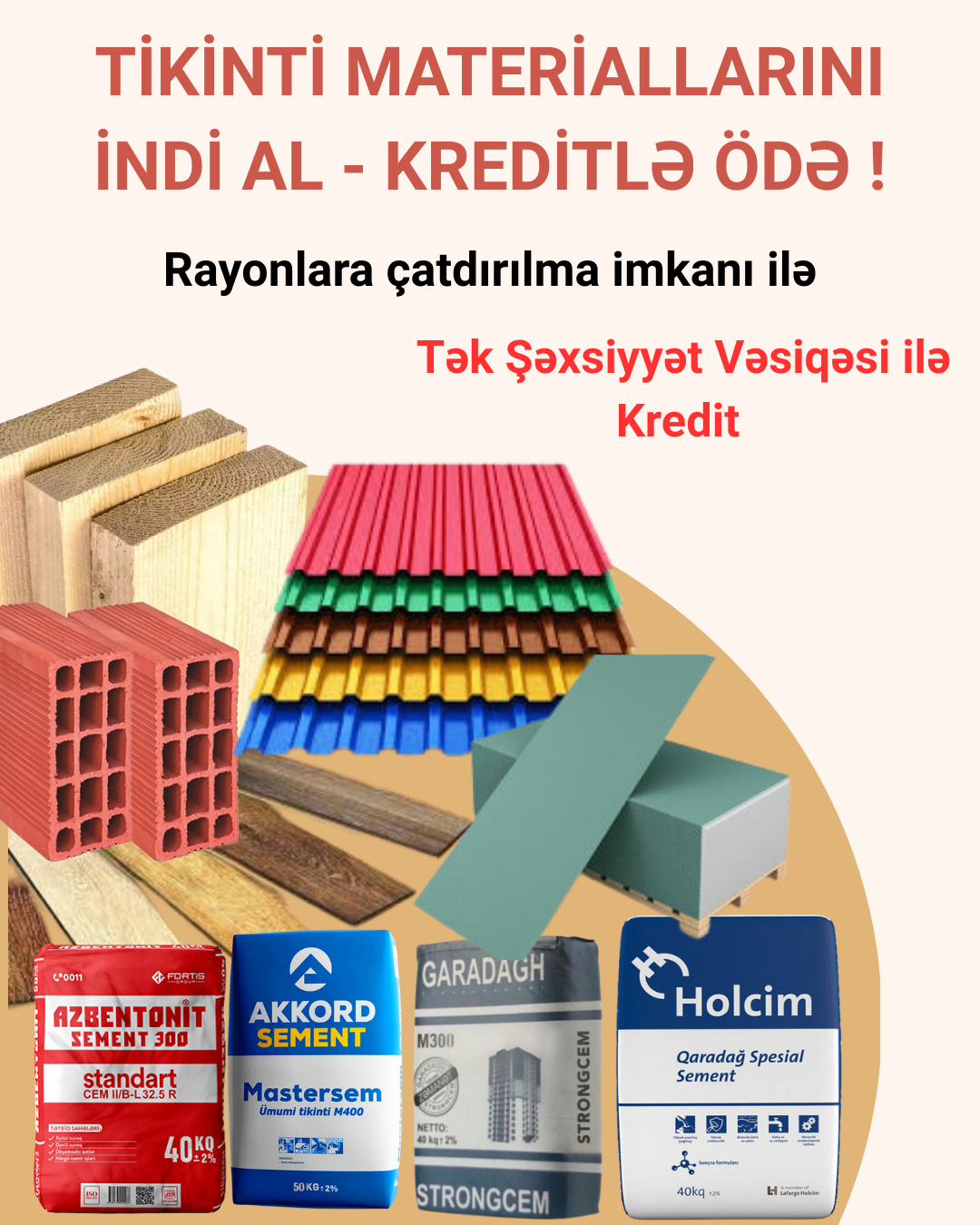 Kreditle Tikinti Materiallari