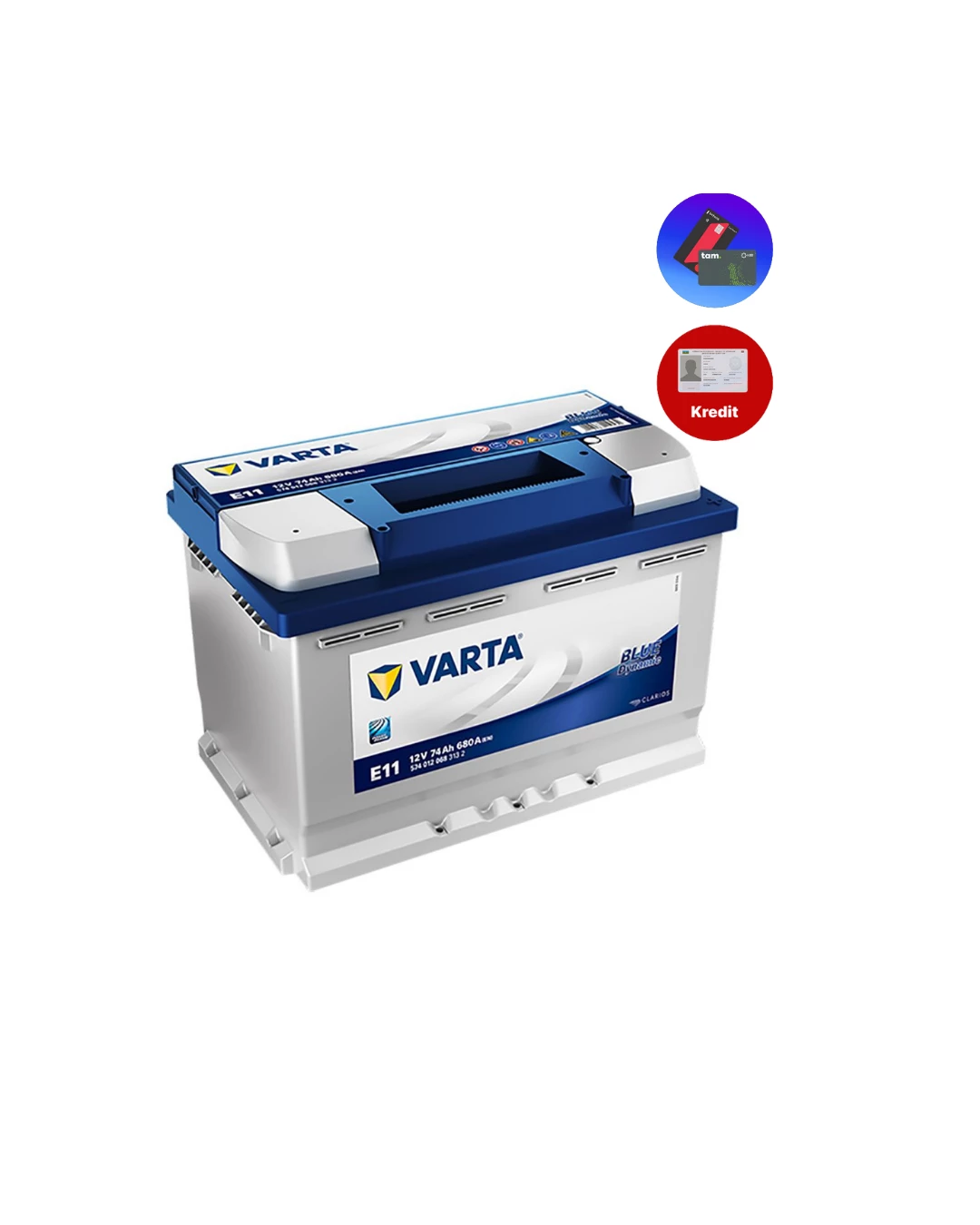 Varta 74Ah E11E12 Blue Dynamic
