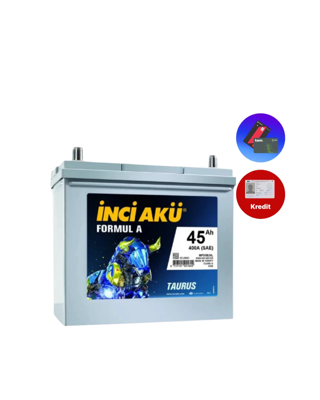 İNCİ AKÜ 45 Ah Asia FormulA R+ 1005338