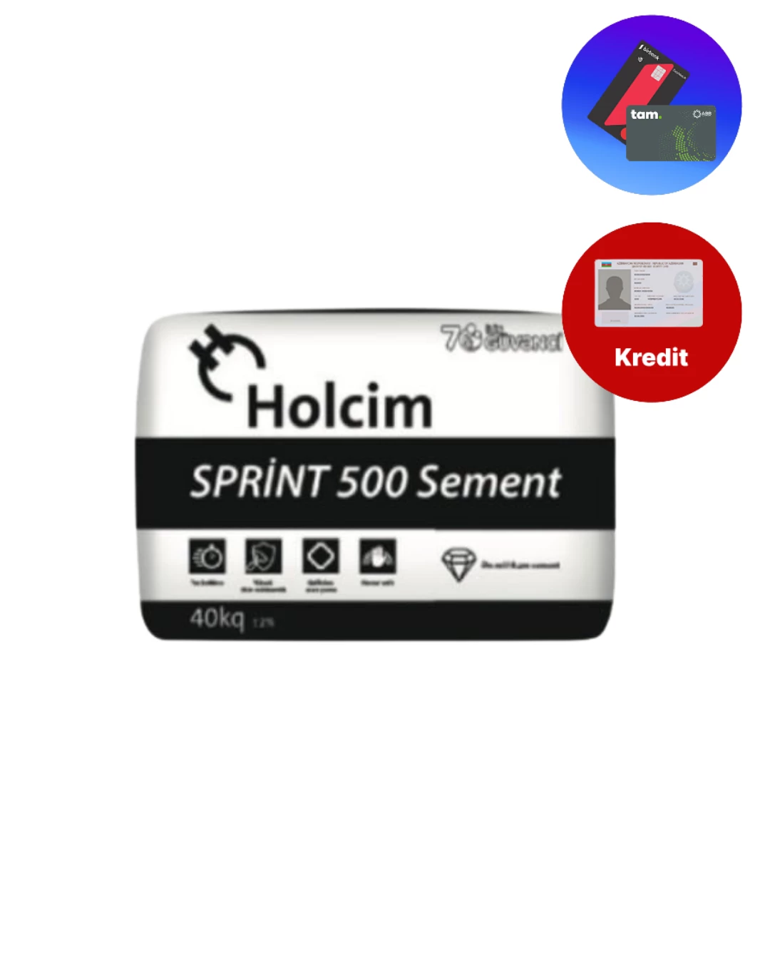 Holcim Sprint 500 sement Kreditle