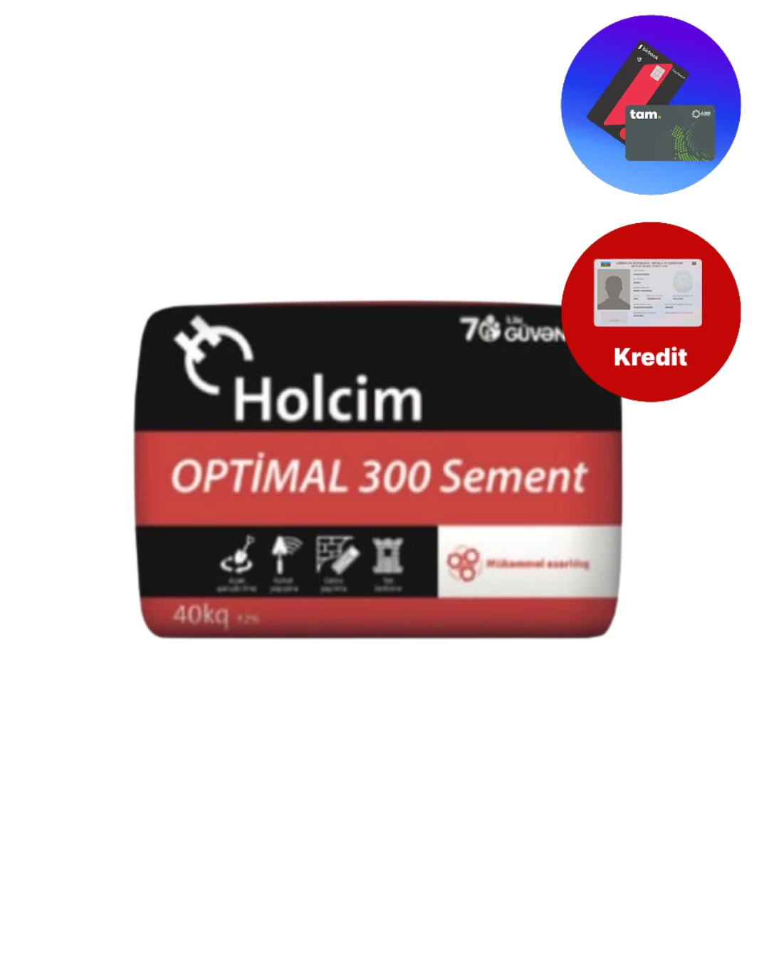 Holcim Optimal 300 Sement Kreditle