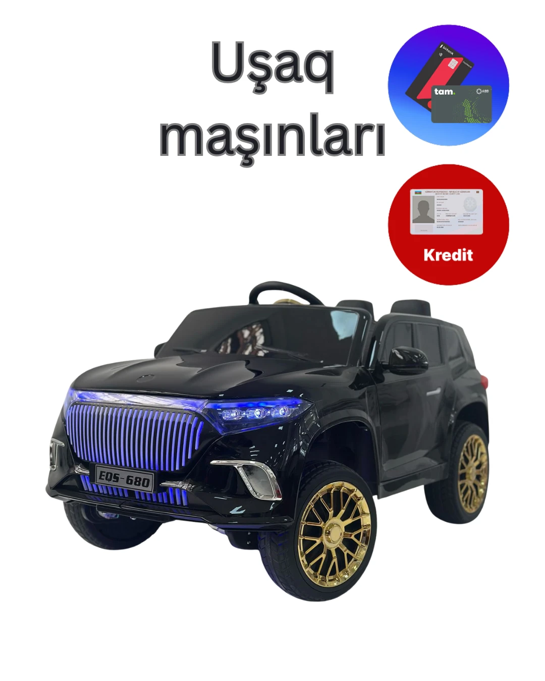 Kreditlə uşaq maşınları