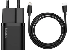 Baseus Super Si Quick Charger Type-C to Lightning 20W 1M TZCCSUP-B01 Black